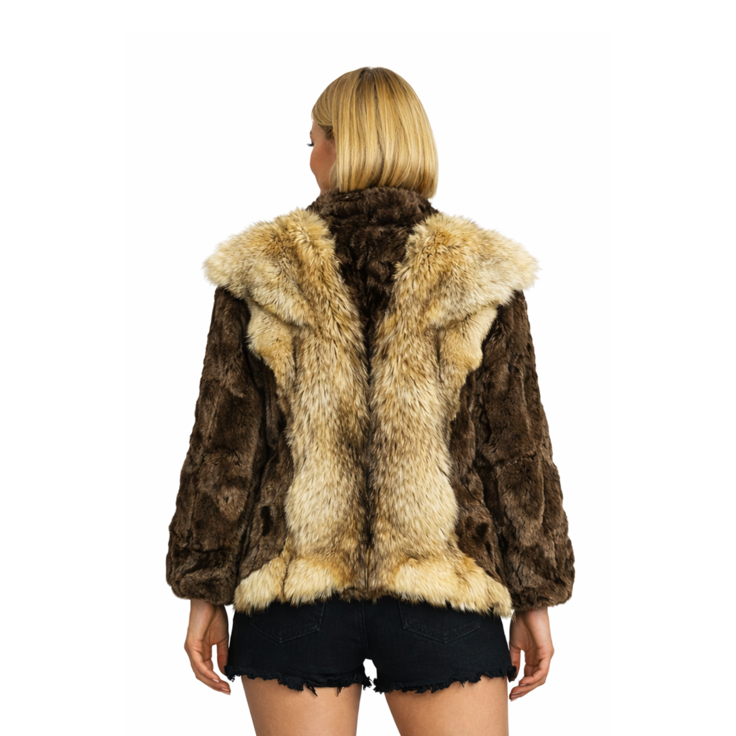 Vintage Fur statement Jacket – L