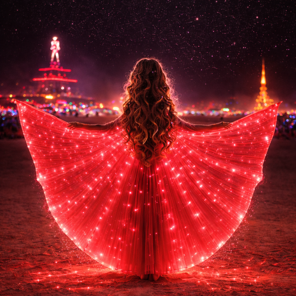 Luminous Flow Festival Cape bak view