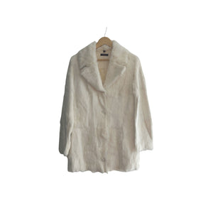 Vintage Plush Light Weight Fur Coat front view