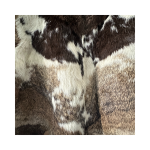 Vintage Festival Fur patchworkJacket close up view of fur